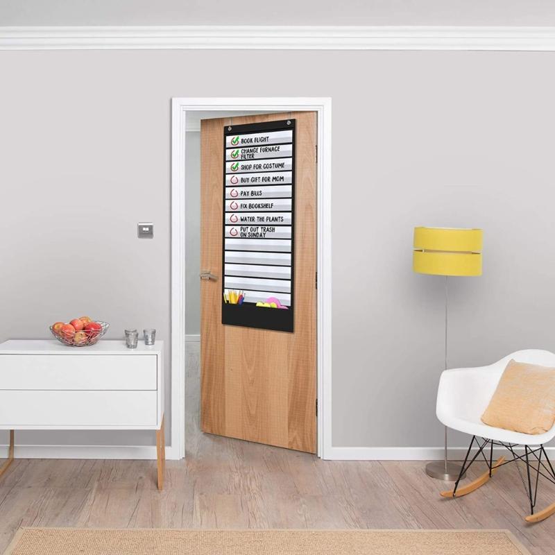 18-Taschen-Kalenderdiagramm Tägliches Aufgaben-Diagramm Klassenzimmer Monatskalender-Diagramm für Kindergarten-Klassenzimmerdekoration