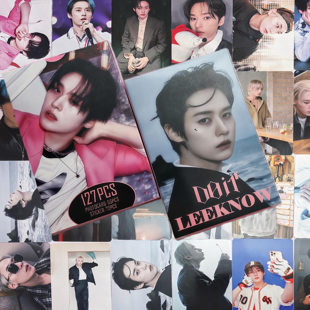 127PCS Stray Kids Photocards Leeknow Card Merch Boys Girls Birthday Gift Set StrayKids Fans Collector KPOP DO IT for and Entertaining Play Safe