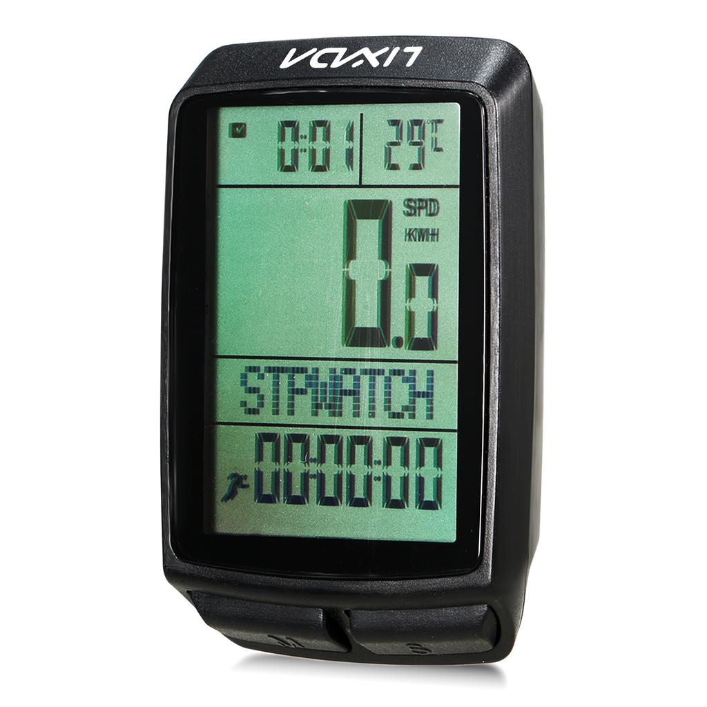 Lixada Compteur de vitesse de vélo sans fil, ordinateur de cyclisme, odomètre avec rétro-éclairage LED