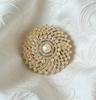 Delicate Round Shape Brooch for Women Men Fashion Rhinestone Brooches Pins Jewelry Accessories Party Gifts