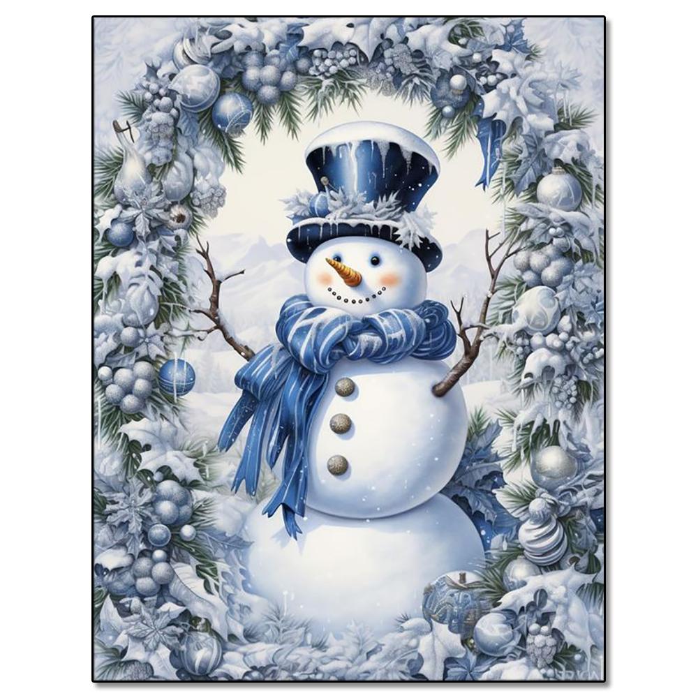 Snowman Diamond Painting Winter Snow Scenery Diamond Mosaic Embroidery Full Square/Round 2024 New Series DIY Home