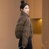 Warm and Stylish Short Down Cotton Jacket with Bread Coat and Thickening Design for Winter