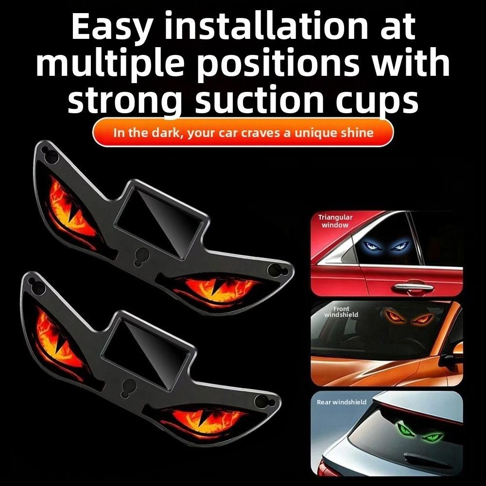 Suction Cup Installation Car Demon Eye Light Cool LED Atmosphere Light Auto Decoration