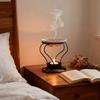 Decorative Wax Melt Burner Fragrance Warmer with Ceramic Plate Tea Light Candle