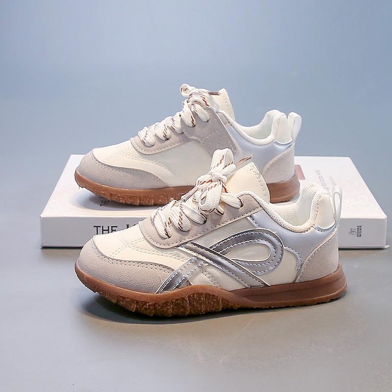 Girls board shoes thin breathable baby princess sneakers 2025 summer new boys silver non-slip German training shoes