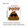 Poop Funny Creative Wc Waterproof Sticker Pvc Self-Adhesive Decorative For Home Bathroom Toilet Accessories Home Decoration