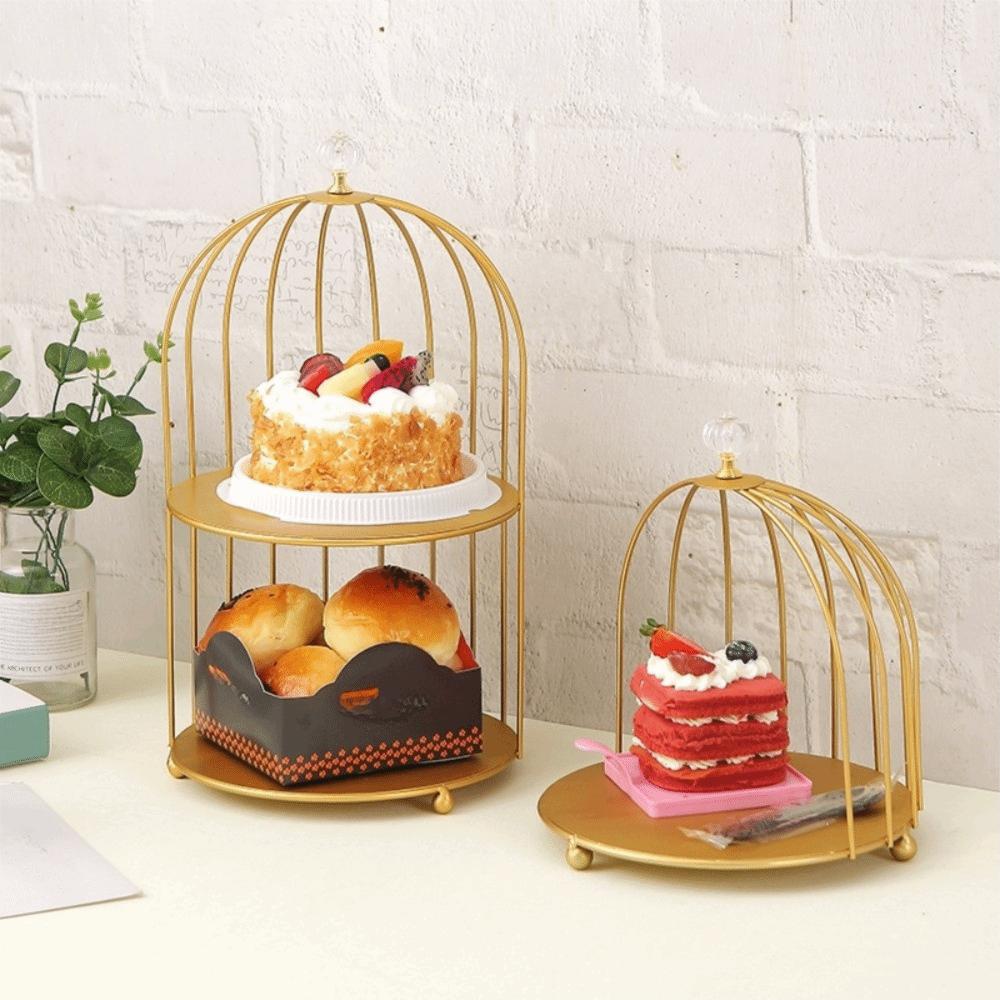Easy to Clean Iron Storage Holder Cake Stands Desktop Display Stand  Bathroom