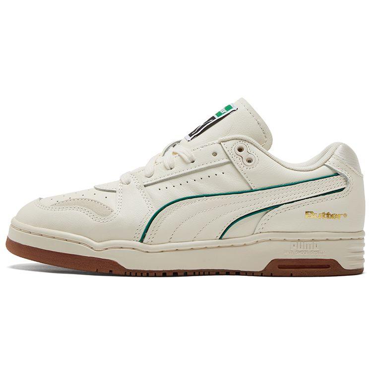 Puma Unisex X Butter Goods Slipstream Lo Sneakers Whisper White Cadmium Green 381787-01 EU 36