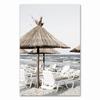 Tropical Summer Sea Landscape  Print Coastal Bridge Grass Canvas Art Painting Seascape Picture Living Room Wall Decoration