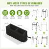 Mobility Walker Tote Bag with Large Storage Folding Design Cup Holder Organizer for Elderly Assistance