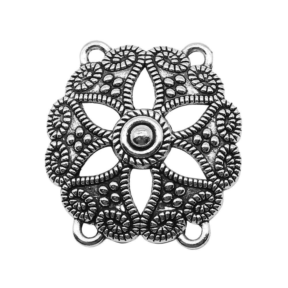 Accessories Parts Four-Hole Necklace Connector Wedding Jewelry Findings TA023