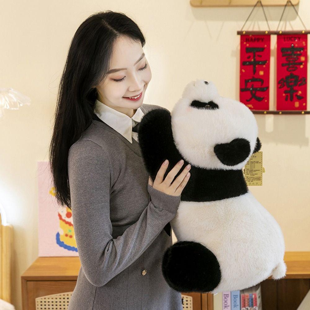Sitting Posture Panda Stuffed Doll Crouching Posture Soft Panda Plush Doll  Children