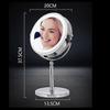 1X/10X Vergrößernder Kosmetikspiegel, Dimmbares LED, 360 Grad drehbarer Schreibtisch-Doppelseitiger Spiegel 25-26