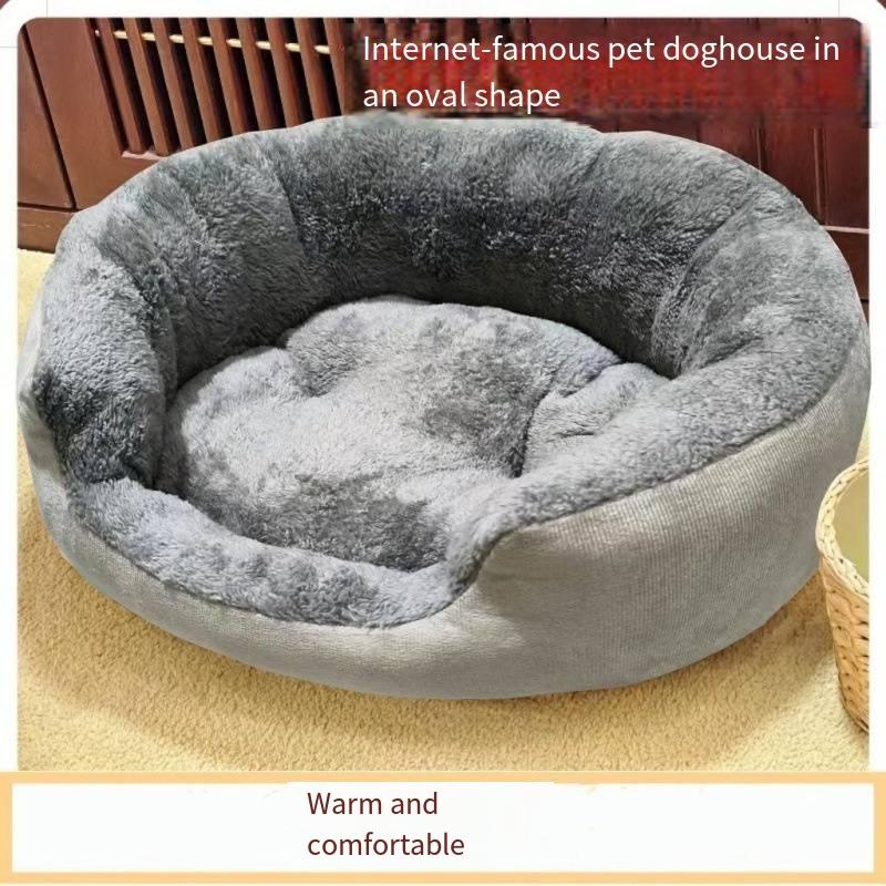 Winter Soft Warm Dog Bed Pets Basket Cat House Sofa for Medium Large Dog Sofa Bed Cushion Dog Bed House Pet Supplies Accessories