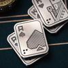 Magnetic Push Card Pushing Plate Mechanical Slider Haptic Coin Metal Anti Stress Reducing Sensory Toy Mini Fidget Relieve Adults