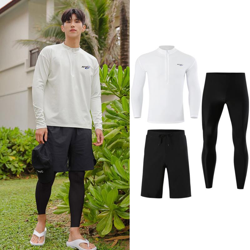 Wetsuit: Women s Long Sleeve Two-Piece  Men s Jellyfish Suit - Sun Protective, Quick-Drying Surfing Set L