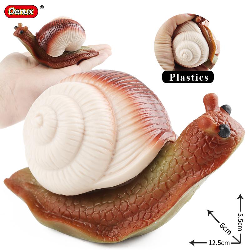 Oenux Squid Crab Octopus Frog Snails Lizard Animals Model Action Figures Anti Stress Relief Toy Kids Gift Fun Pressure Reduction