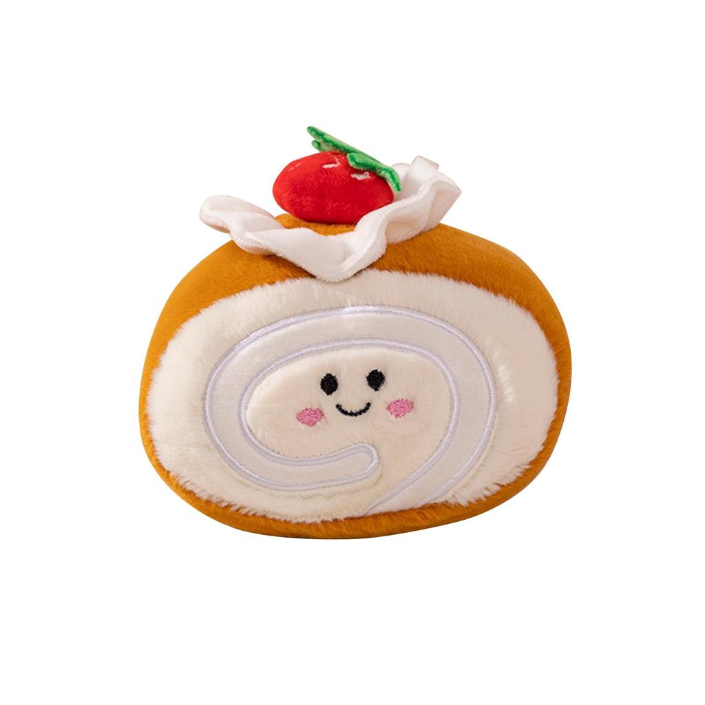 Cute Strawberry Matcha Chocolate Interested Roll Doll, Cartoon Gift Plush Toy Doll