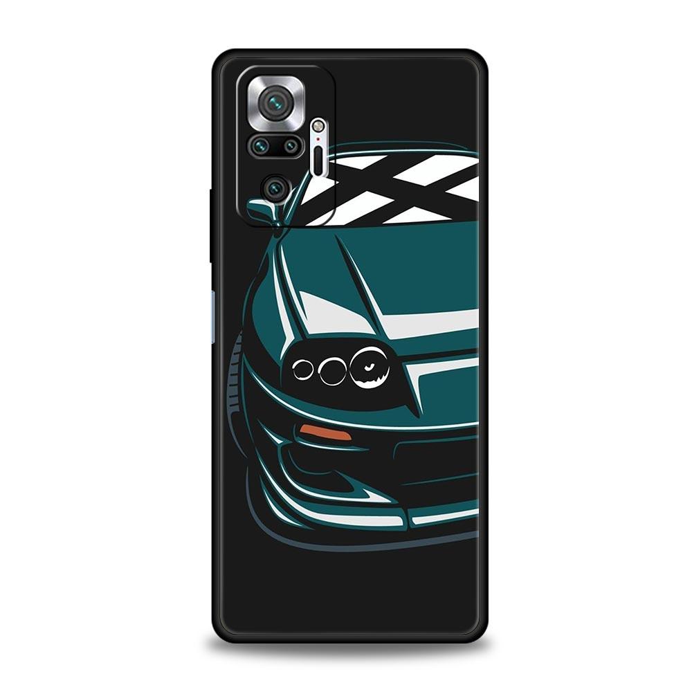Phone Case For Xiaomi Redmi Note 14 13 12 5G 9S 9 10 11 Pro Plus 4G 9T 14C 13C 12C 10C 9C 9A Cover JDM Type R Civic Sport Car