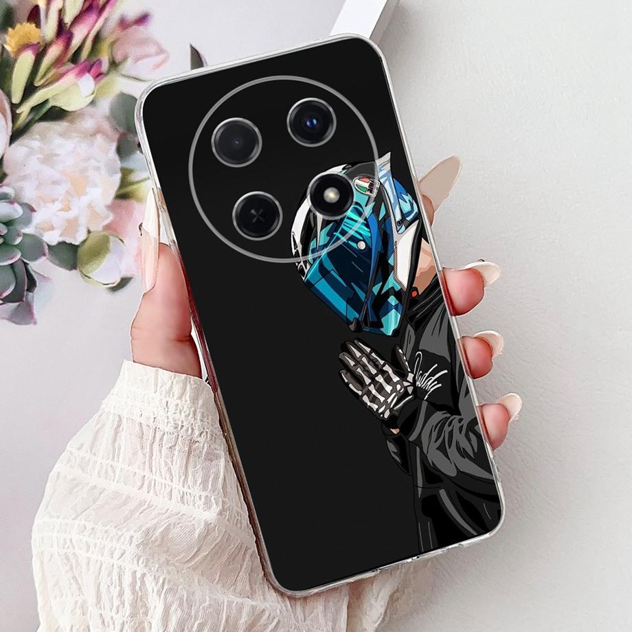For Huawei Nova 13i 12i Case Cute Animal Tiger Lion Dragon Cartoon Phone Cover On Nova13i Nova12i Soft Silicone Clear Coques