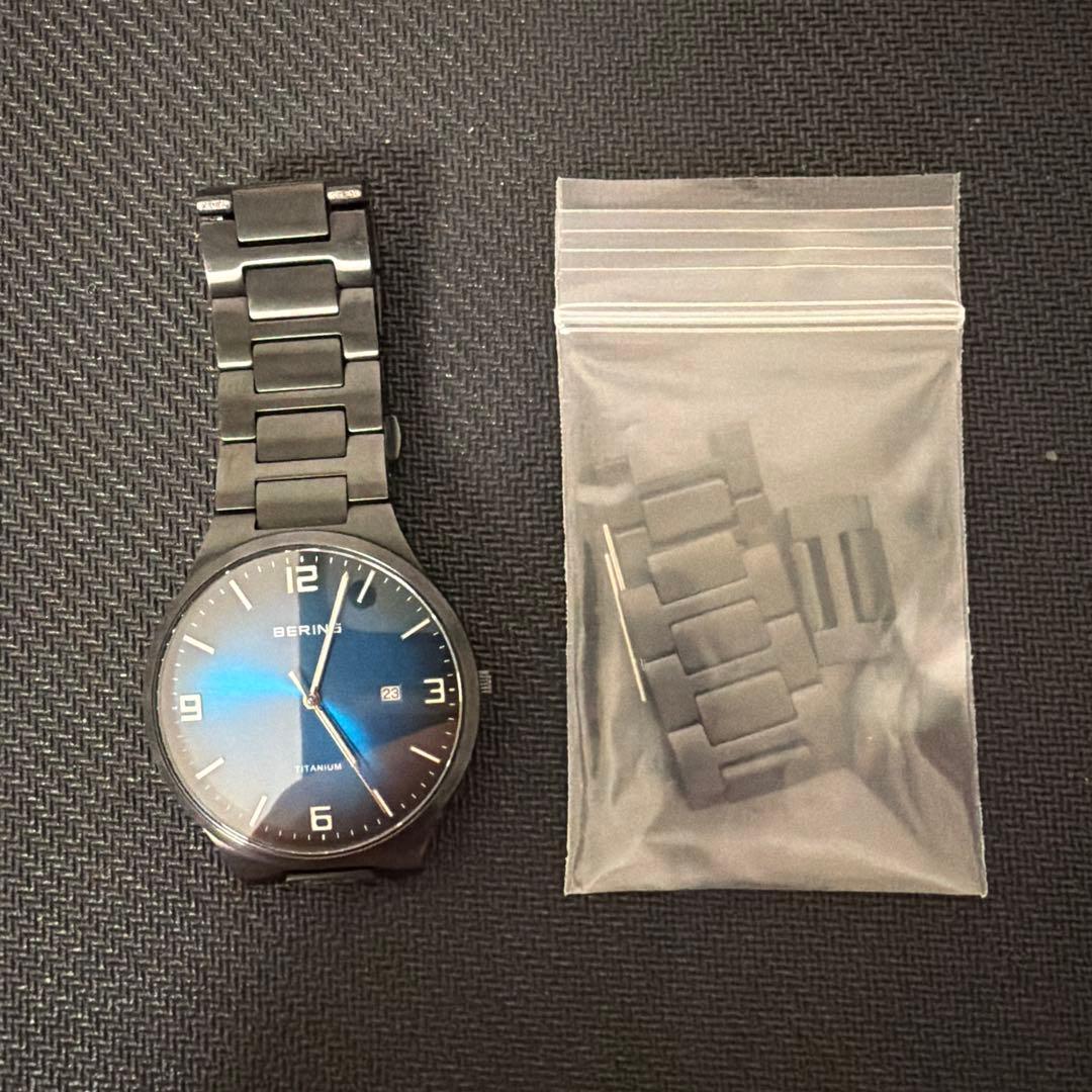 Used BERING quartz watch titanium