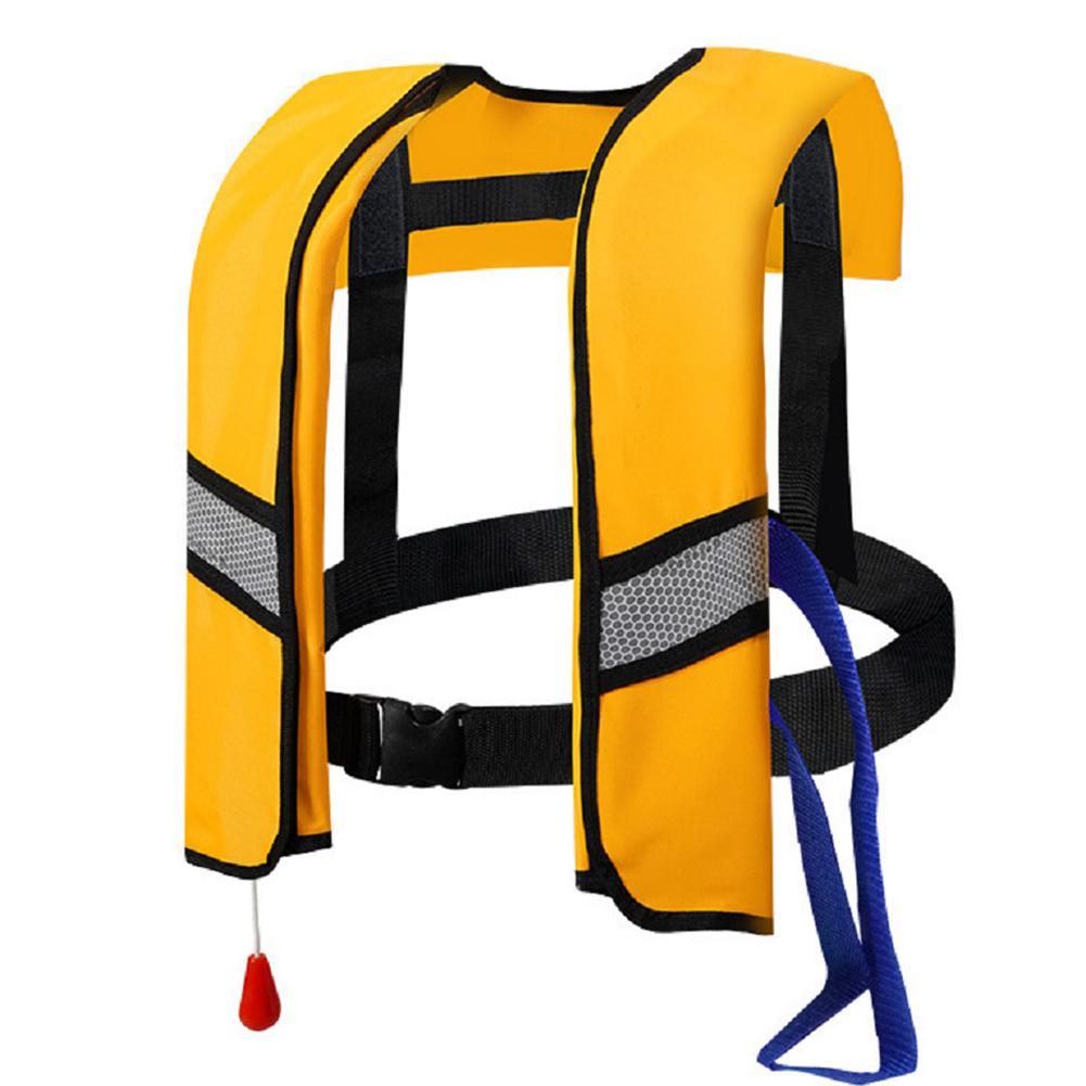 Automatic Life Jacket Inflatable Inflatable Swim Vest Reflective Strips Swim Jacket for Swimming Fishing Outdoor Water Sports