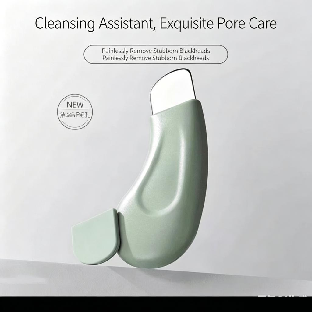 Stainless Steel Blackhead Remover Spatula Non-Electric Facial Pore Cleansing Scraper Nose Blackhead Acne Removal Skin Care Tool