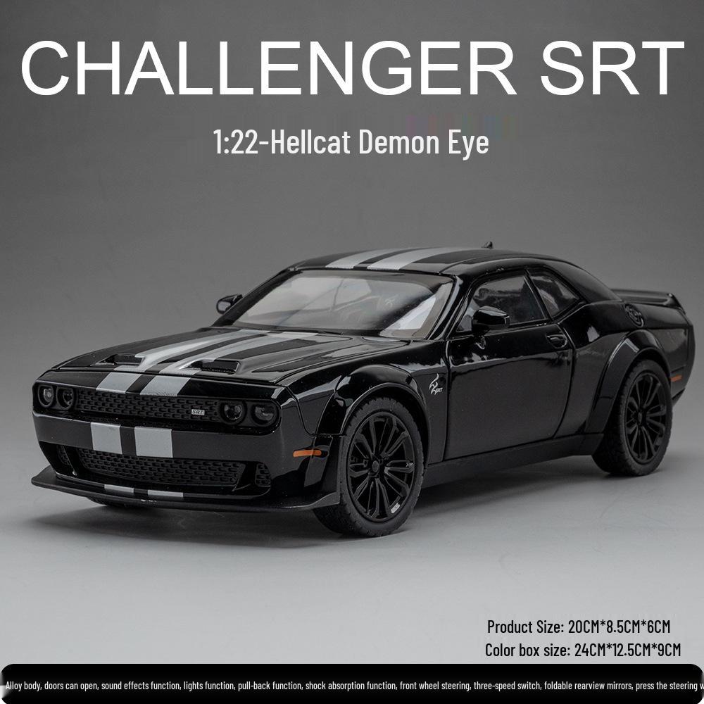 

1:22 Модель спортивного автомобиля из сплава Hellcat (Упаковано в пенопластовую коробку) чёрный