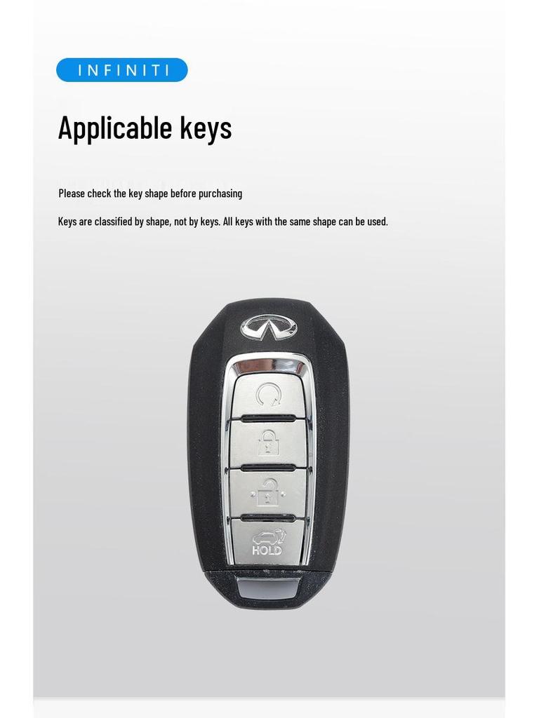 2022 Infiniti Q50L/QX50/QX60 Car Keycase: Durable Metal Keychain Bag