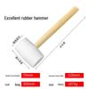 Non-Marking White Rubber Mallet with Wood Handle – Gentle On Tiles and Walls