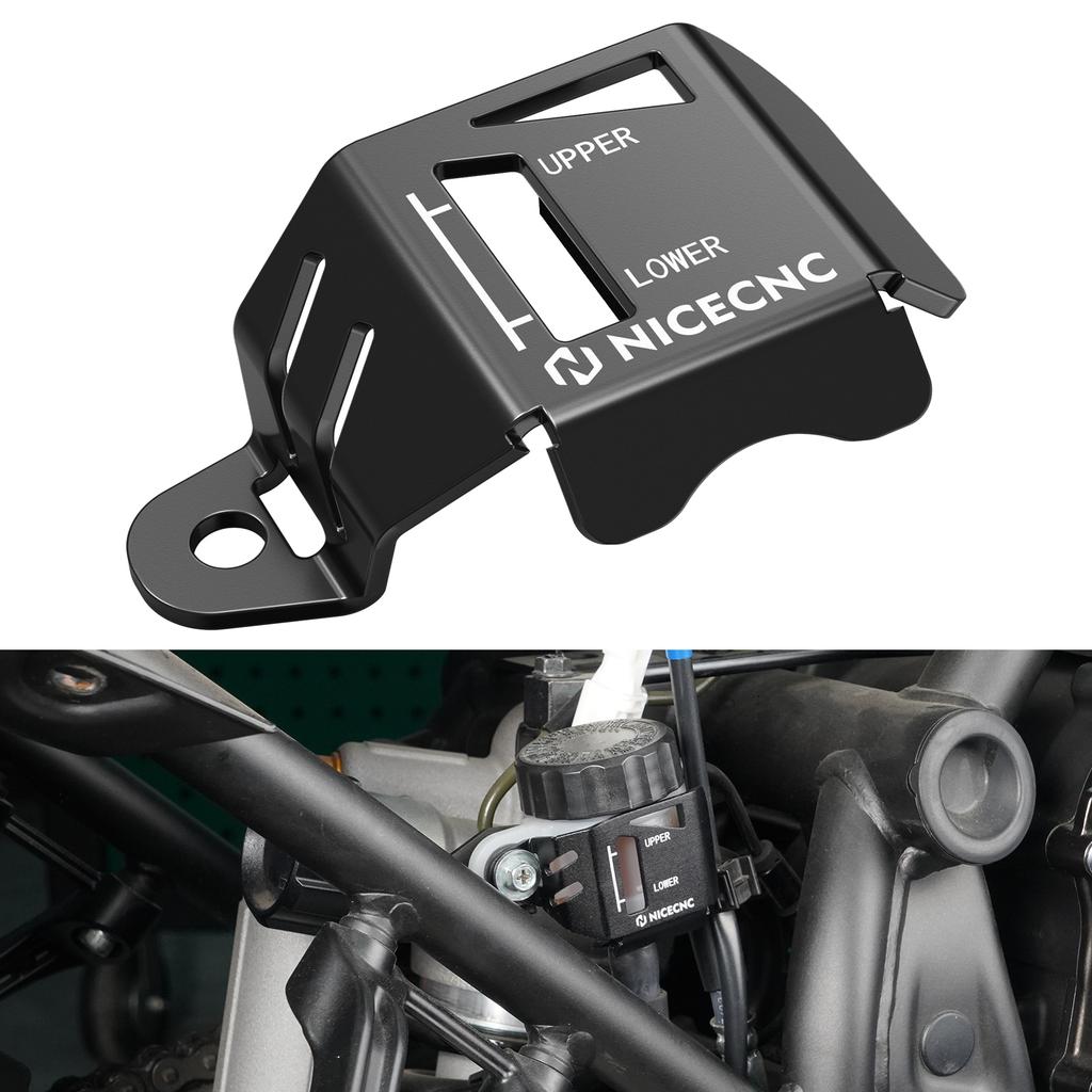 Motorcycle Rear Brake Fluid Reservoir Guard Oil Cup Protector for Yamaha Tenere 700/Rally Edition XTZ700 2019 2020-2024
