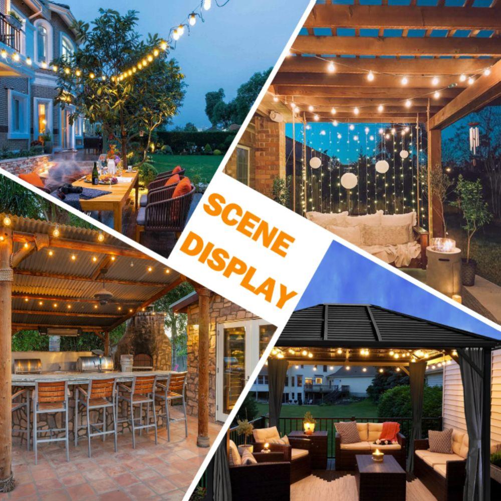 Wide Voltage Output G40 LED Globe String Lights Waterproof Bulbs  Christmas Party