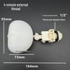 Automatic Shut-off Evaporative Cooler Float Valve: 4 & 6 Point Plastic Water Filler for Water/Ice Tanks