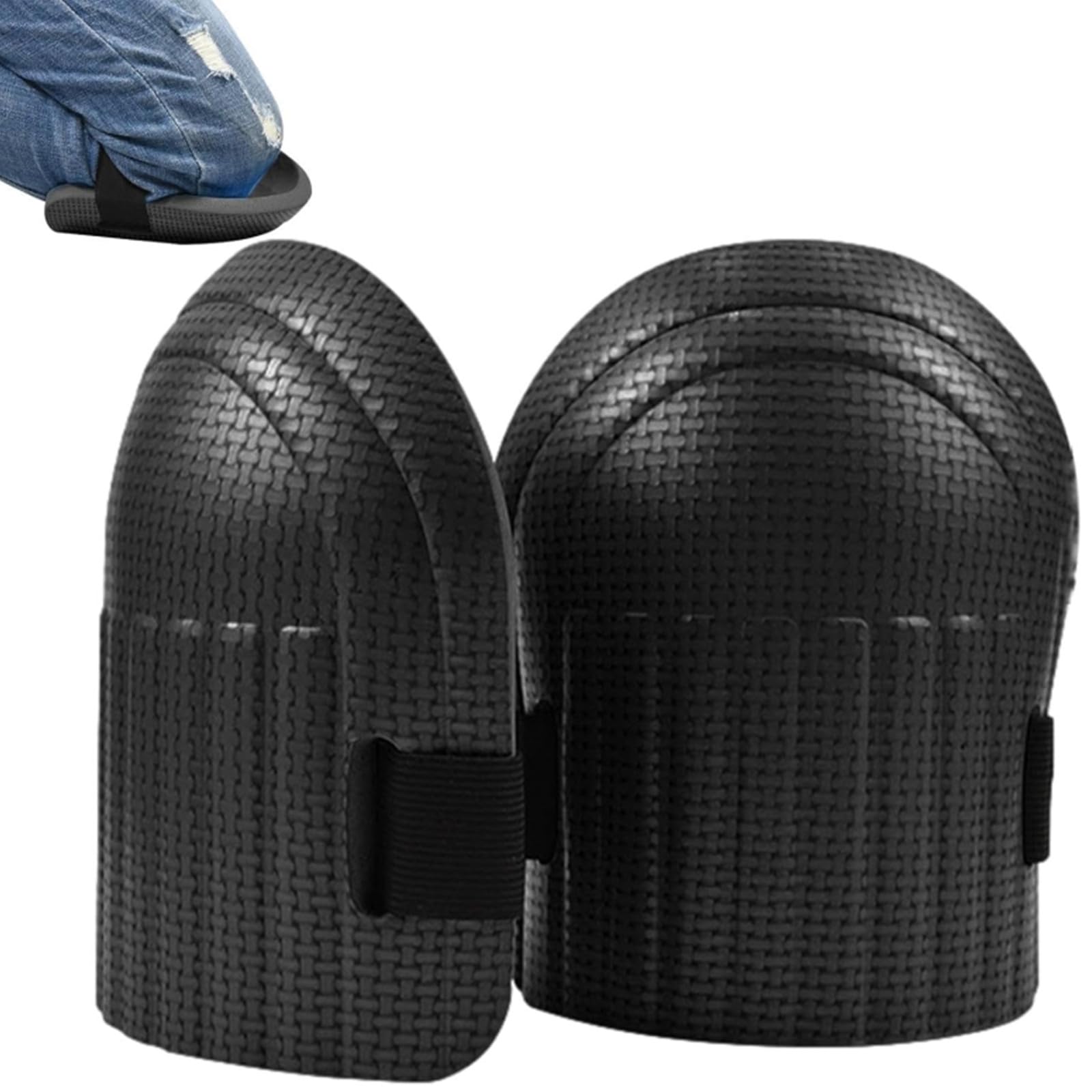 

Set of 2 Gardening Knee Knee Easy to Suitable for and Outdoor Work Pads, 1.3cm Thick, Guards, Waterproof, Non-Slip, Lightweight, Abrasion-Resistant, чёрный