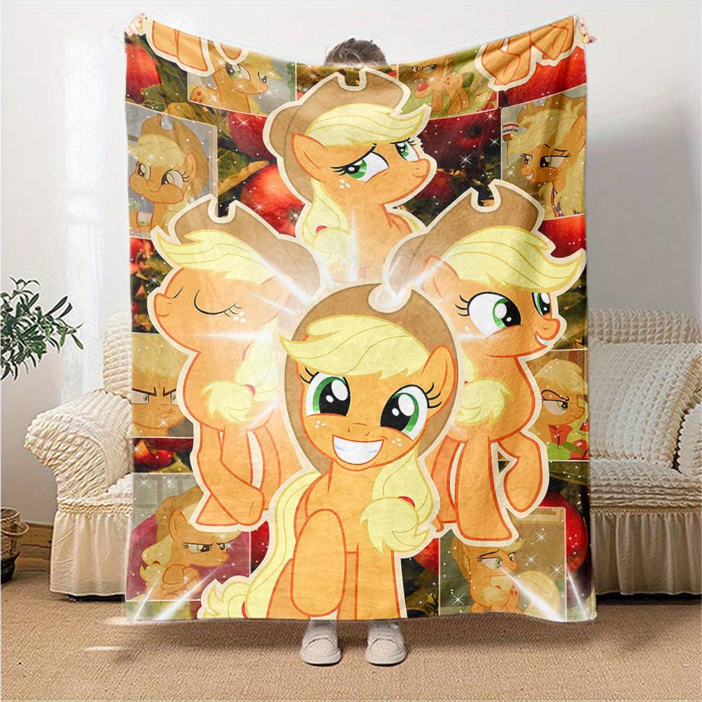 1pc My Little Pony6 Blanket, Gift, for Men and Women, Soft Blanket, Good for Sofa Bed Couch Travel, Lightweight Flannel Blanket