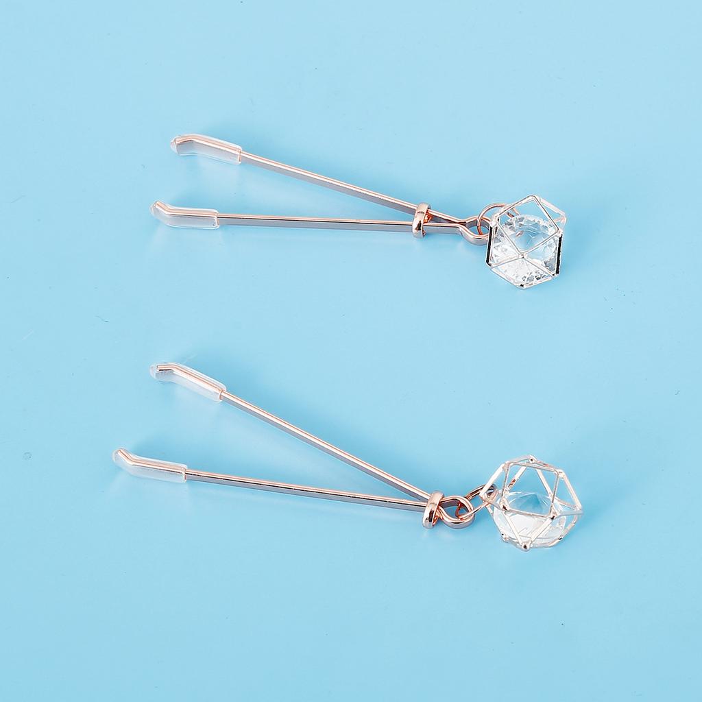 Exotic Accessories of Fetish Metal Nipple Clamp Shaking Milk Stimulate Flirting for Women Couples Sexy Body