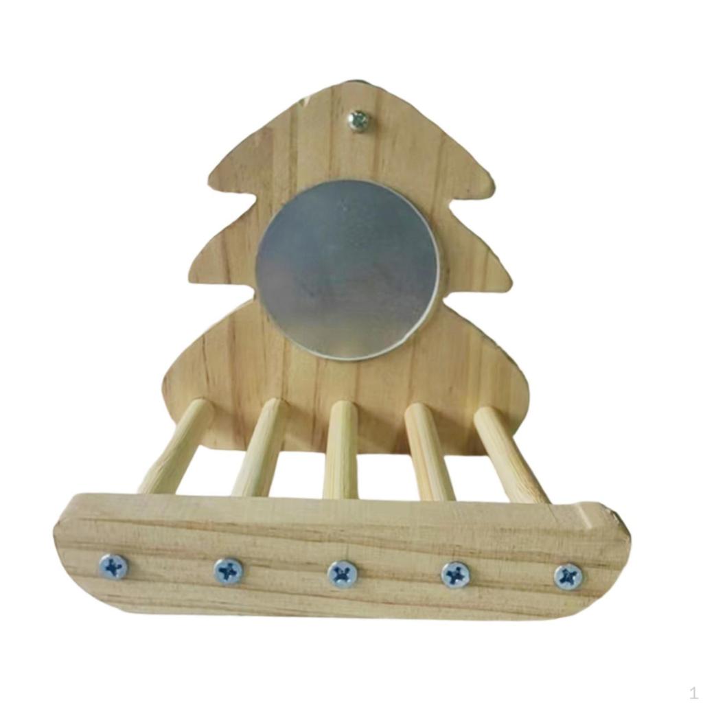 Bird Mirror Stand for Parrots And Finches with Easy Clean Feature