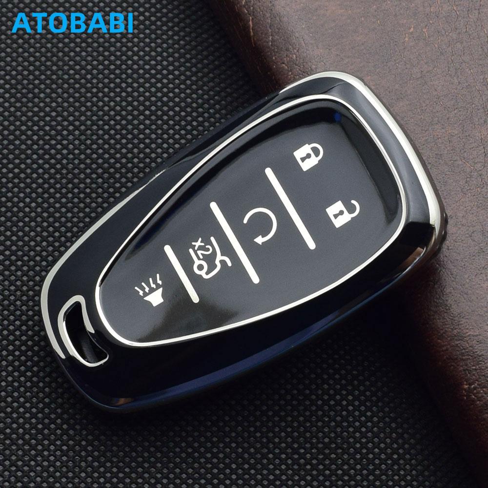 Tpu Car Key Case Remote Fobs Cover Keychain For Chevrolet Camaro Cruze Xl8 Malibu Equinox Blazer Trailblazer Auto Accessory