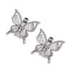 Electroplated Coppers Ear Clip With Pearls Butterfly Design Easy Installation For Headphones