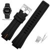 Silicone Watchband For Casio G-SHOCK GA2100 GA-2100 GM2100 DW5600 DW6900 Modified Black Rubber Sports Waterproof Strap 16mm