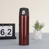 Hot stainless steel thermos cup Large capacity simple direct drinking cup Outdoor portable bouncing cover straight cup