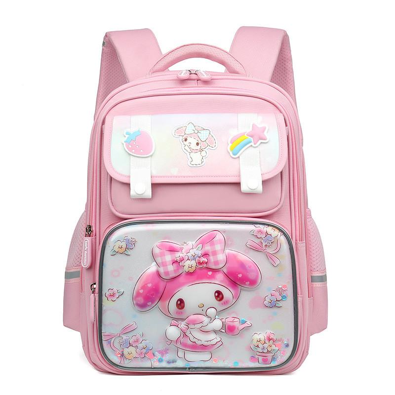 Cartoon Elementary Backpack For Boys And Girls With Kuromi And Ultraman Print Designs For School Use Melody
