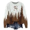 ZJW908-YT2 3D Print Christmas Pullover Sweater