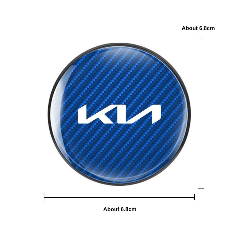 Carbon Fiber Car Coaster For KIA K5 K3 K4 Rio Stinger Optima Cerato Soul Venga Forte Spectra Sedona Cup Bottle Mat Non-slip Pad Ulsap11