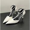 Frühling Neue Pumps Damenmode Spitz Damen Elegant Dünner Hoher Absatz Ausgehöhlt Elegant Frau High Heel Schuhe