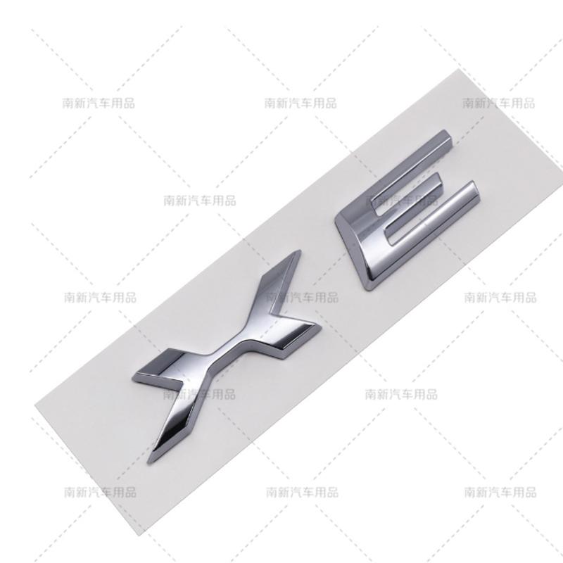 1PCS ABS Black Silver XF XFL XE XEL XJI Logo Car Letter Rear Trunk Decals Emblem Badge For Jaguar Type S-Type F-Type Accessories