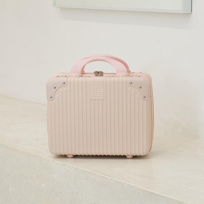 1Pc Cosmetic Case Women's Small Portable Suitcase Travel Storage Bag Small Suitcase Children