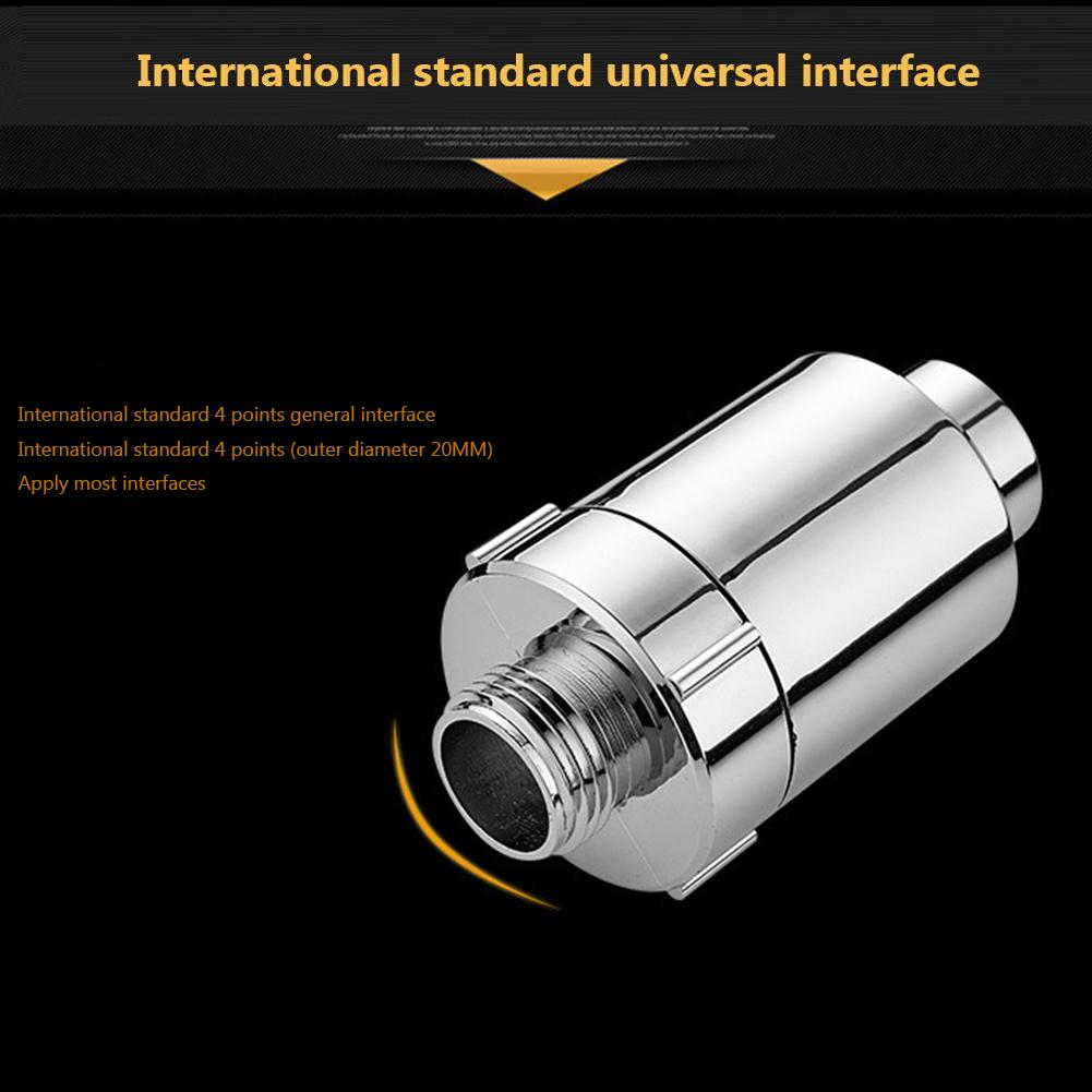 Activated Carbon Shower Water Filter Shower Water Purifier Detachable Remove Impurities Easy Installation Bathroom Accessories