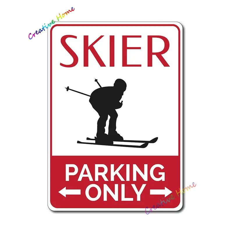 Essen Schlafen Skifahren Metallschild Skifahren Blechschild Wanddeko für Sport Hütte Lodge Berg Skifahren Deko Perfektes Dekoschild 8x12inch