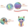 Cassidy Rainbow Cat Plush Toy Colorful And Soft Stuffed Animal For Kids' Birthdays